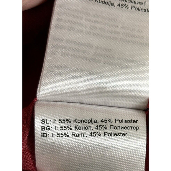 Fjall Raven Shirt Womens Size Small Maroon Comfort Fit Short Sleeve Button Up - Picture 9 of 10